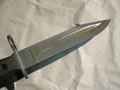 Swiss M1990 bayonet for SIG 90 assault rifle