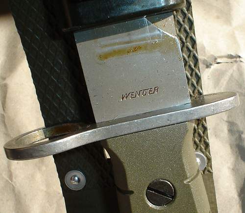 Swiss M1990 bayonet for SIG 90 assault rifle