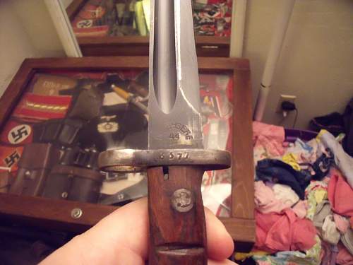 Mauser Bayonet marked 44