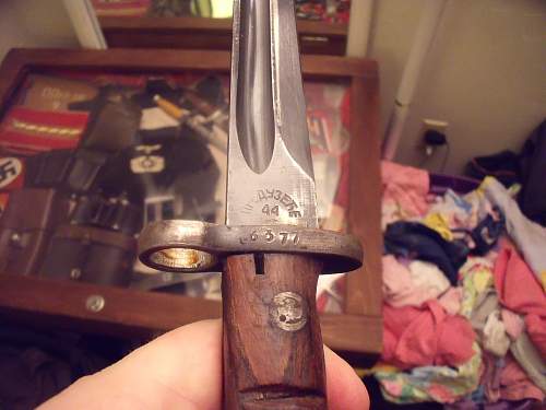 Mauser Bayonet marked 44