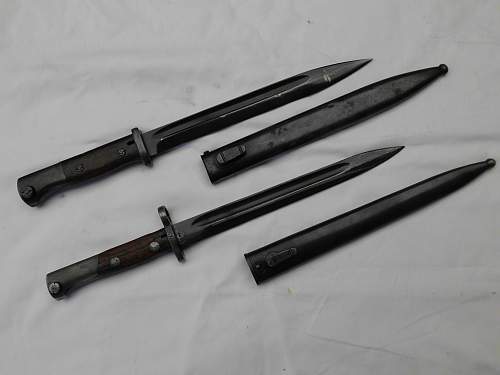 Bayonets bought in a Russian village