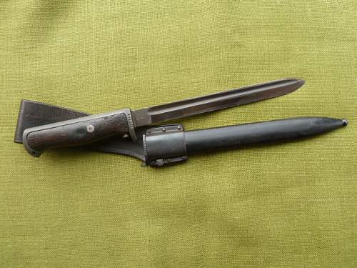 Norwegian/German produced model 94 bayonet