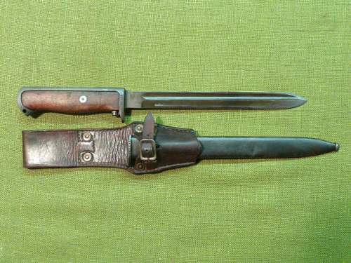 Norwegian/German produced model 94 bayonet