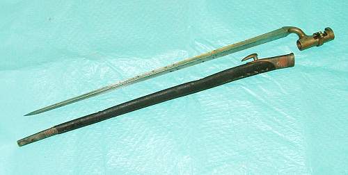 Brown Bess Bayonet and scabard