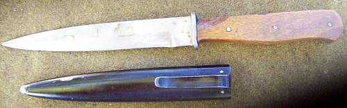 German WW2 Trench Knife fnj code