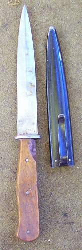 German WW2 Trench Knife fnj code