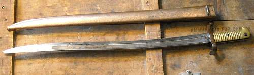 French 1842/59 yatagahn bayonet