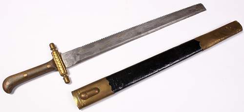 19 century Faschinenmesser Pioneer sword , Fireman's or Forestry