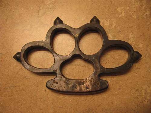 WW1 brass trench knuckle dusters?