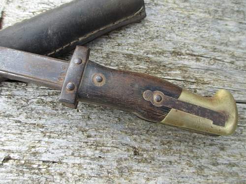 1874 Gras Bayonet Trench Knife