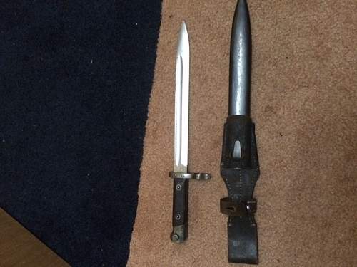 Austrian 1895 bayonet question