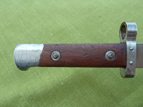 Czech trial bayonet for the Mauser-Jelen rifle  - Bodák pro Puška Mauser-Jelen