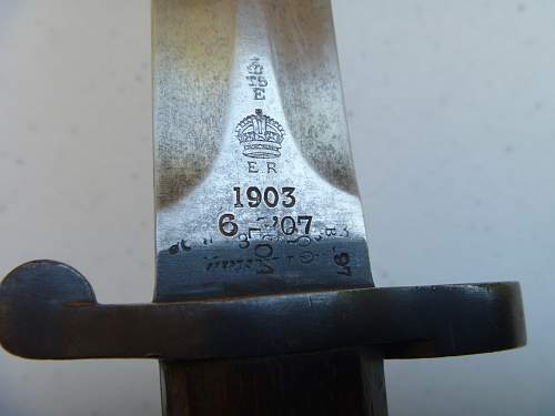 P1903 Bayonet issued to Queensland Police