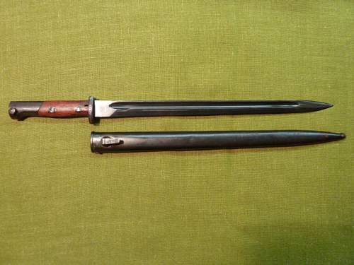 Yugoslav Model 1924 bayonets, original production and German captured