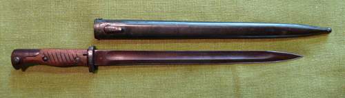 Yugoslav Model 1924 bayonets, original production and German captured