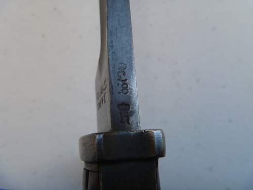 Weimar marked Bavarian s98/05 butcher bayonet