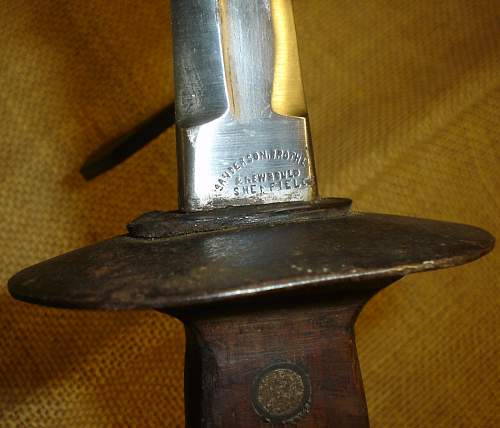 Belgian 1916 pattern trench knife/dagger