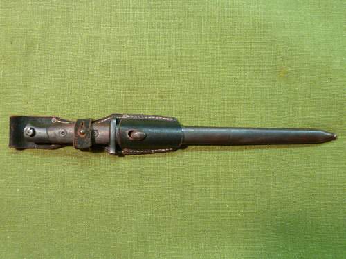 German-modified Belgian Model 1916/24 bayonet