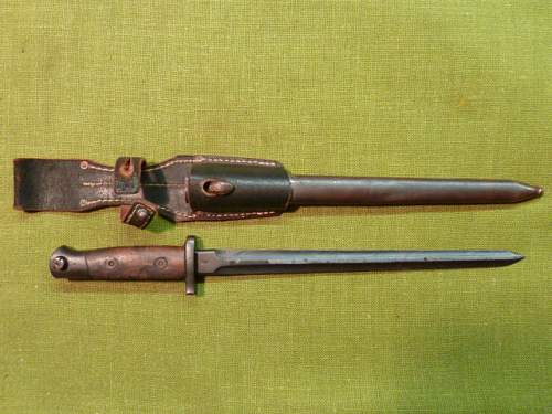 German-modified Belgian Model 1916/24 bayonet