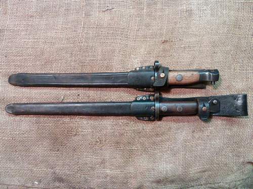 German-modified Belgian Model 1916/24 bayonet