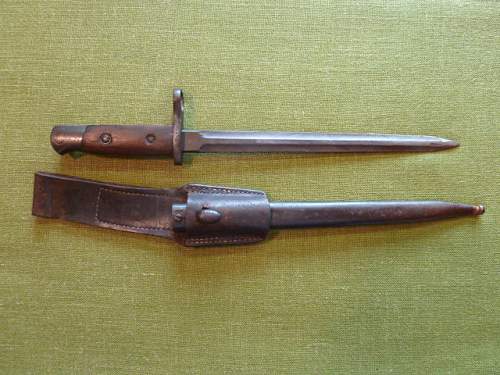 German-modified Belgian Model 1916/24 bayonet