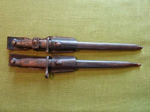 German-modified Belgian Model 1916/24 bayonet