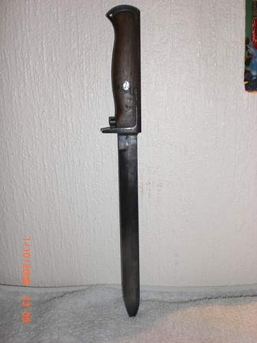 Norwegian/German produced model 94 bayonet