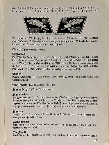 Die uniformen der Braunhemden S.A., S.S., Politische Leiter, H.J., D.J., und B.D.M.