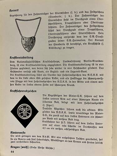 Die uniformen der Braunhemden S.A., S.S., Politische Leiter, H.J., D.J., und B.D.M.