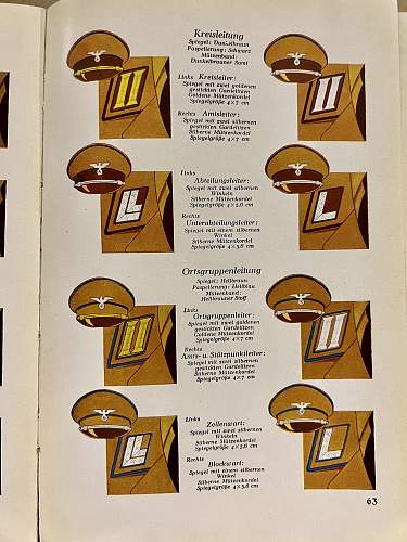 Die uniformen der Braunhemden S.A., S.S., Politische Leiter, H.J., D.J., und B.D.M.