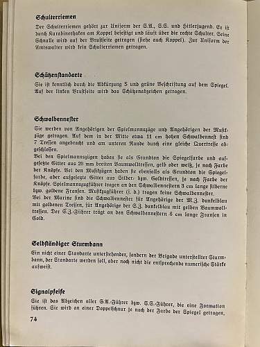 Die uniformen der Braunhemden S.A., S.S., Politische Leiter, H.J., D.J., und B.D.M.