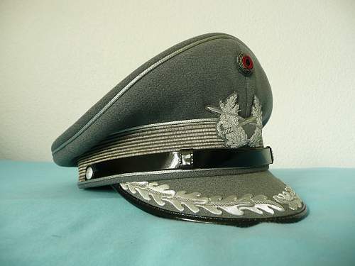 Bundeswehr peaked caps.