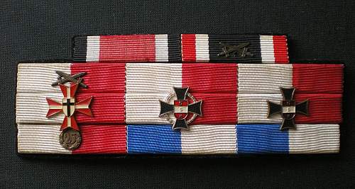 Austrian veteran's ribbon bar