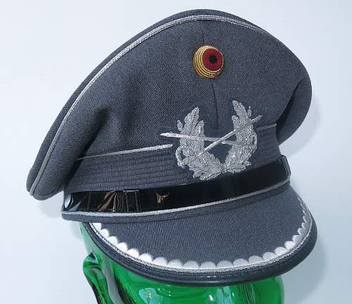 Bundeswehr peaked caps.