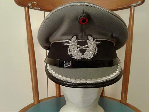 Bundeswehr peaked caps.