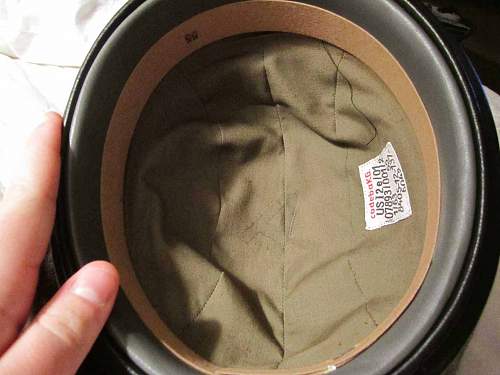 1960's Bundeswehr padded panzer beret.