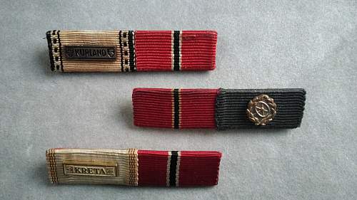 My small Bundeswehr “57 Style” ribbon bar collection