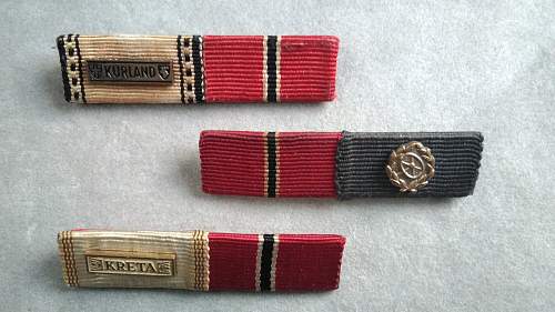 My small Bundeswehr “57 Style” ribbon bar collection