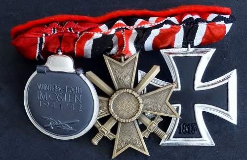 57er Veterans medal group.