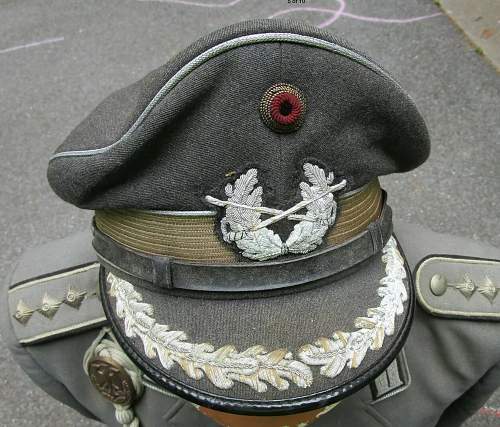 Bundeswehr peaked caps.