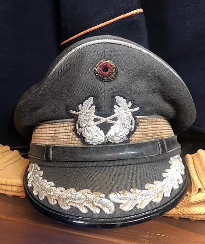 Bundeswehr peaked caps.