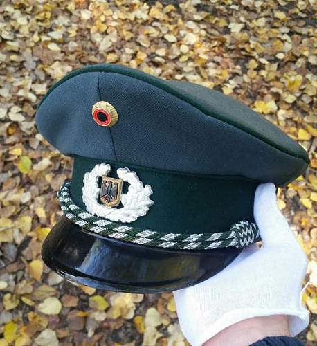 Bundeswehr peaked caps.