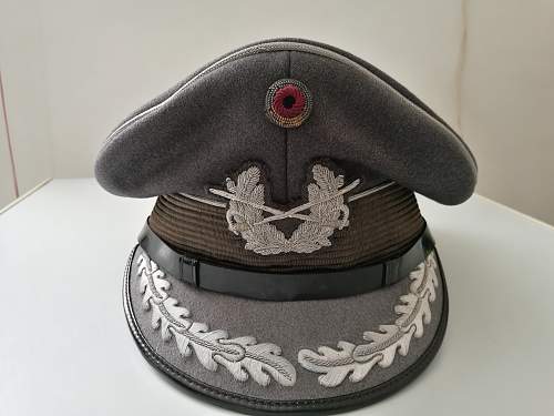 Bundeswehr peaked caps.