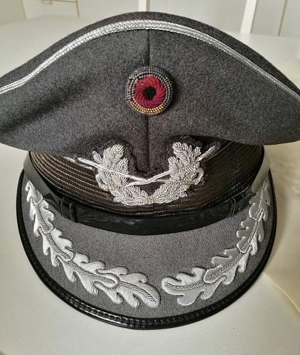 Bundeswehr peaked caps.