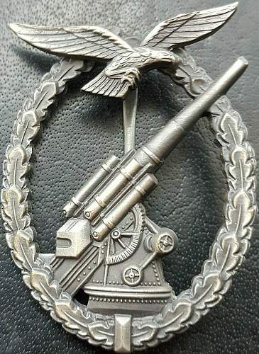 1957 Luftwaffe flak badge.!!!