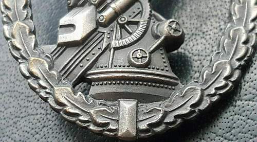 1957 Luftwaffe flak badge.!!!