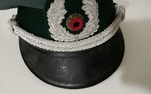 Bundesgrenzschutz officer cap, original?