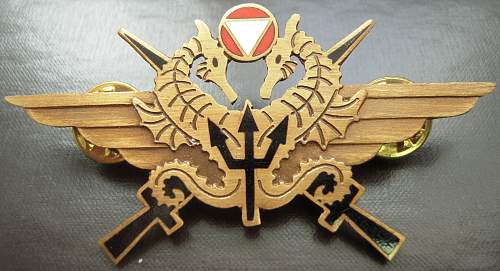 Combat Diver badge of the Austrian Bundesheer /  Jagdkommando