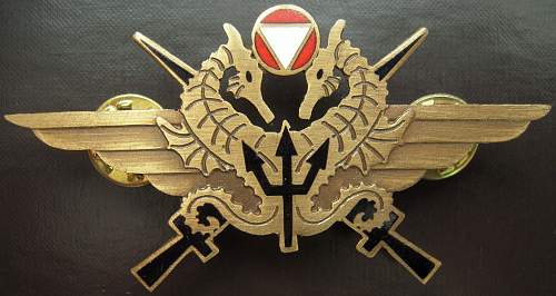 Combat Diver badge of the Austrian Bundesheer /  Jagdkommando
