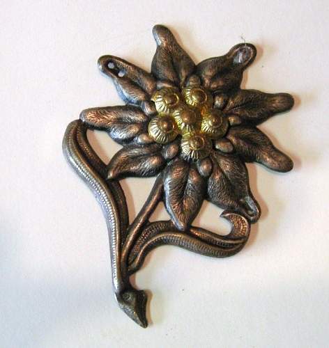 Another Edelweiss cap badge